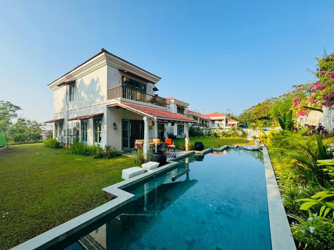 Vila Casa Azul- Luxury 4Bhk Assagao With Private Pool Vagator Exteriér fotografie